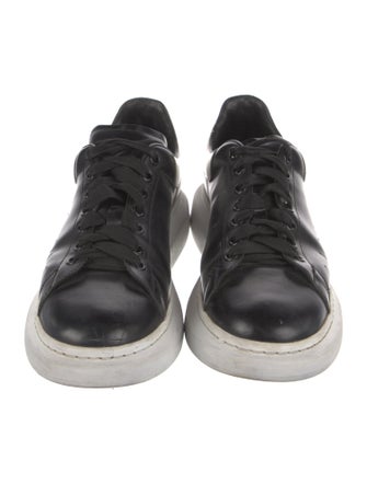Alexander McQueen Leather Colorblock Pattern Sneakers