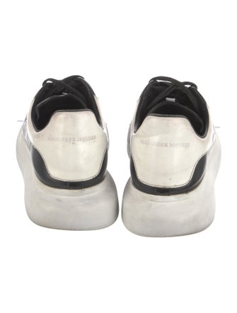 Alexander McQueen Leather Colorblock Pattern Sneakers