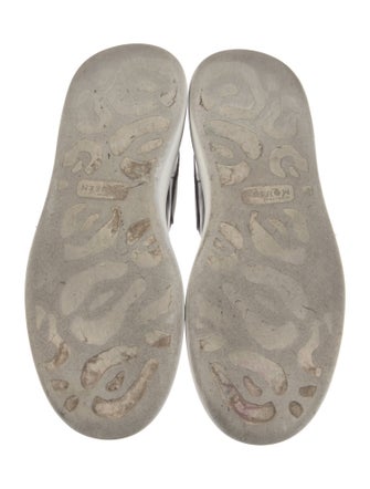 Alexander McQueen Leather Colorblock Pattern Sneakers