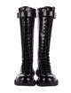 Alexander McQueen Leather Combat Boots