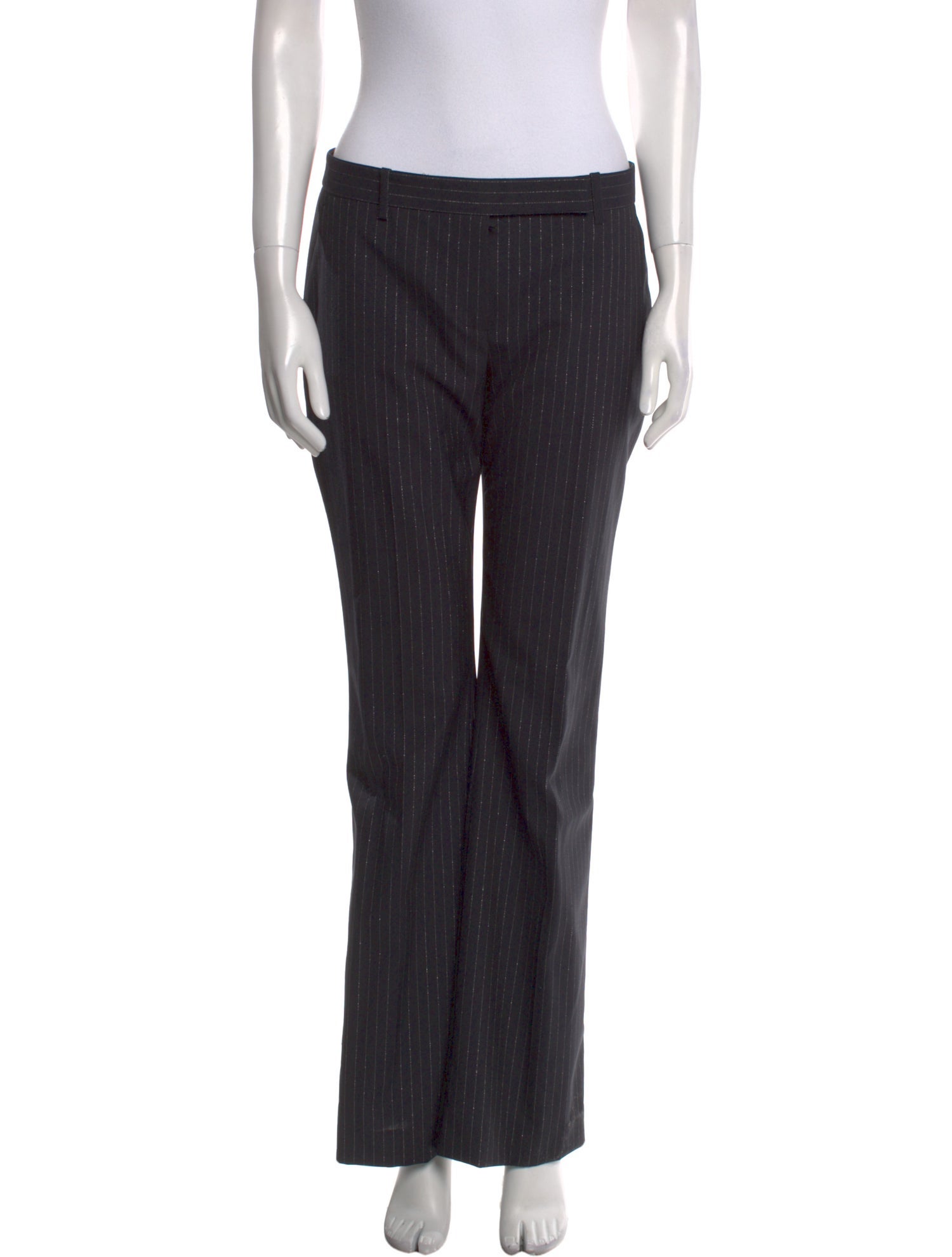 Alexander McQueen Virgin Wool Wide Leg Pants