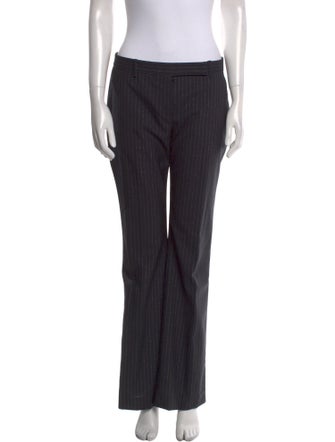 Alexander McQueen Virgin Wool Wide Leg Pants