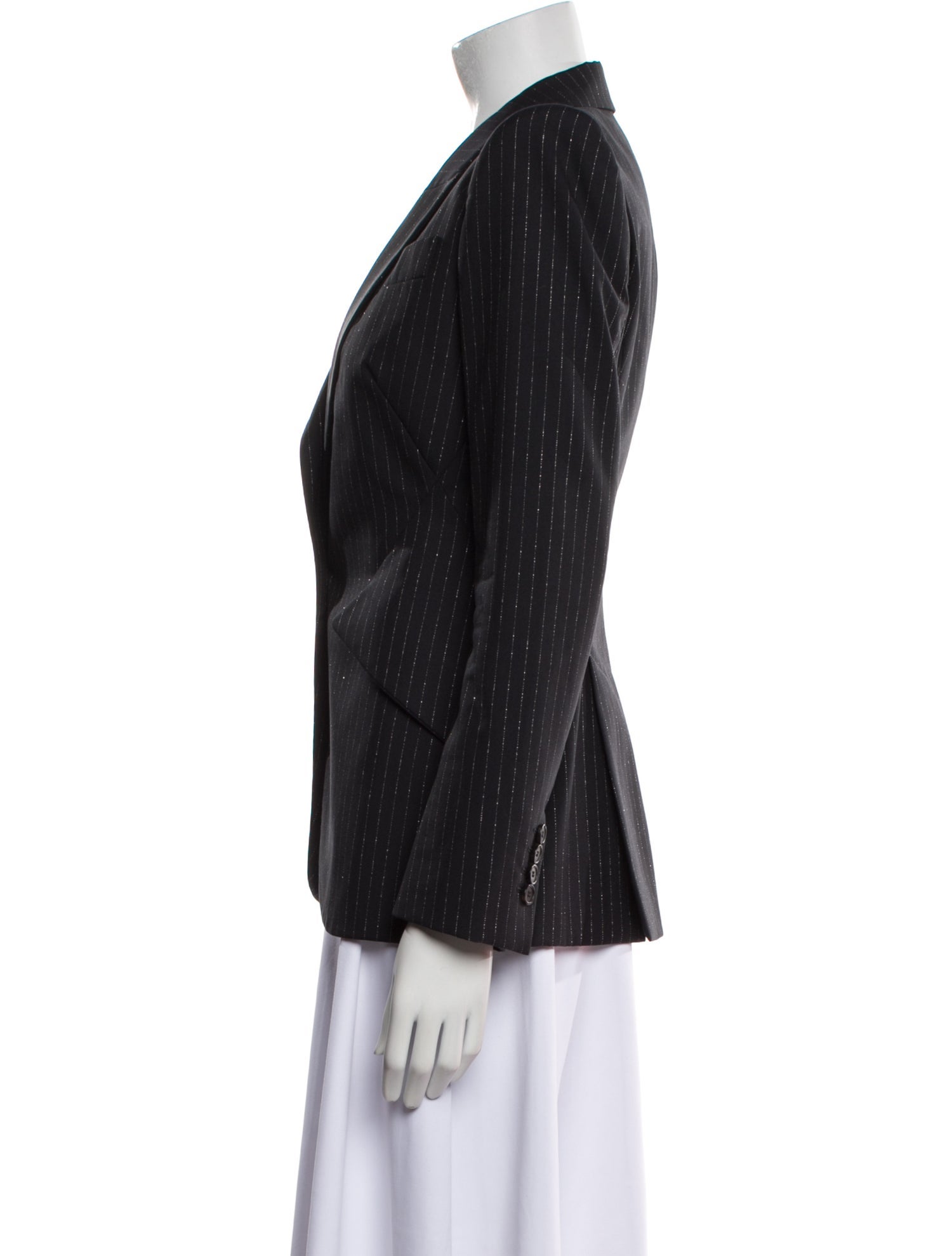 Alexander McQueen Virgin Wool Striped Blazer