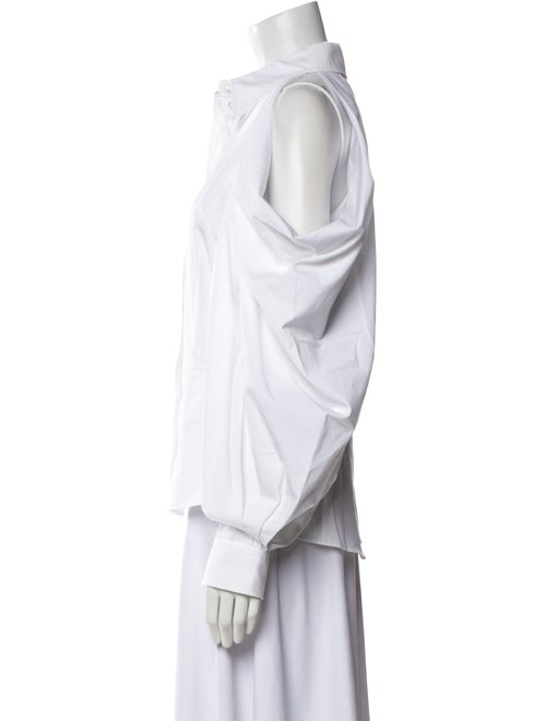 Alexander McQueen Long Sleeve Button-Up Top