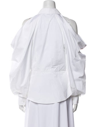 Alexander McQueen Long Sleeve Button-Up Top