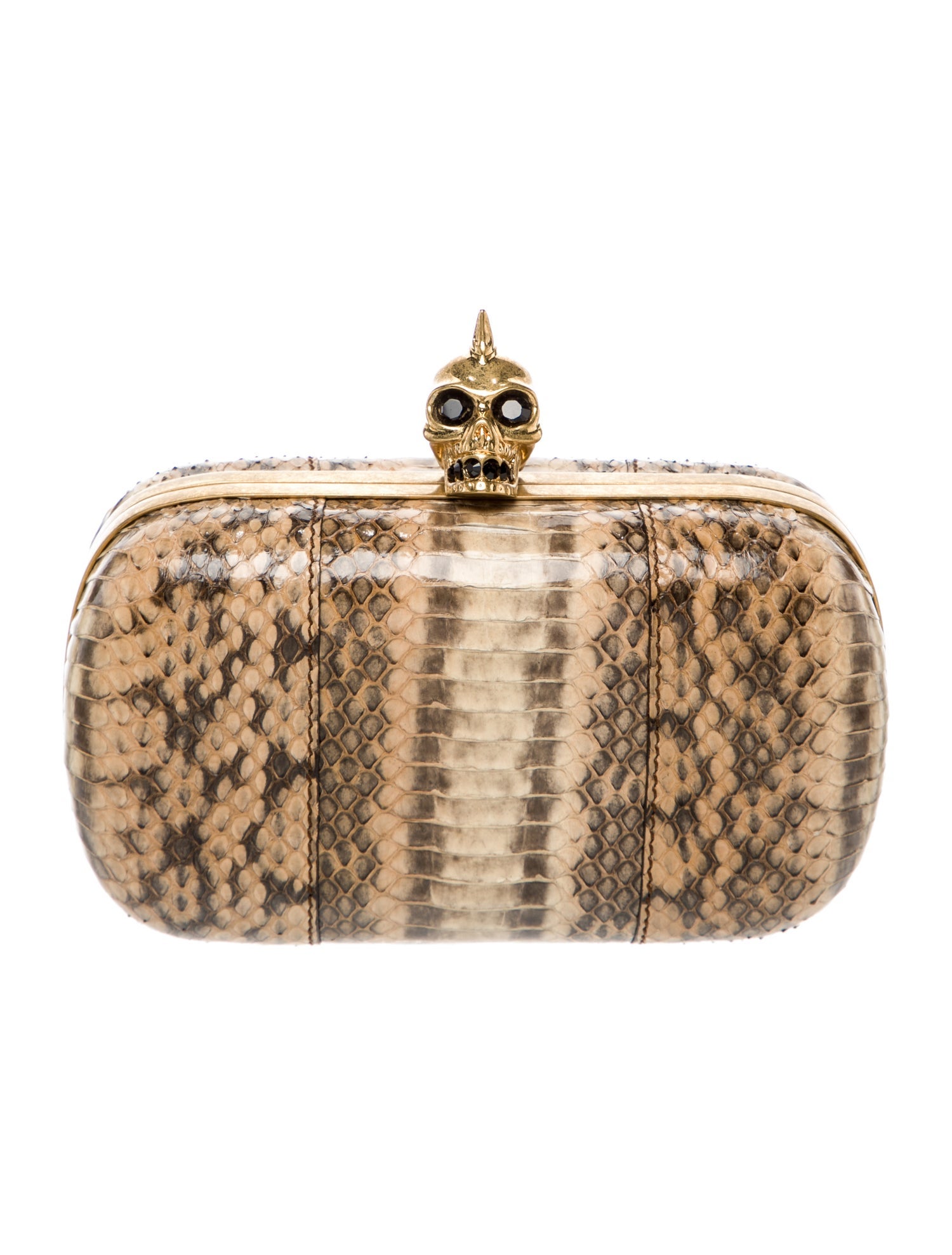 Alexander McQueen Embossed Leather Minaudière Mini