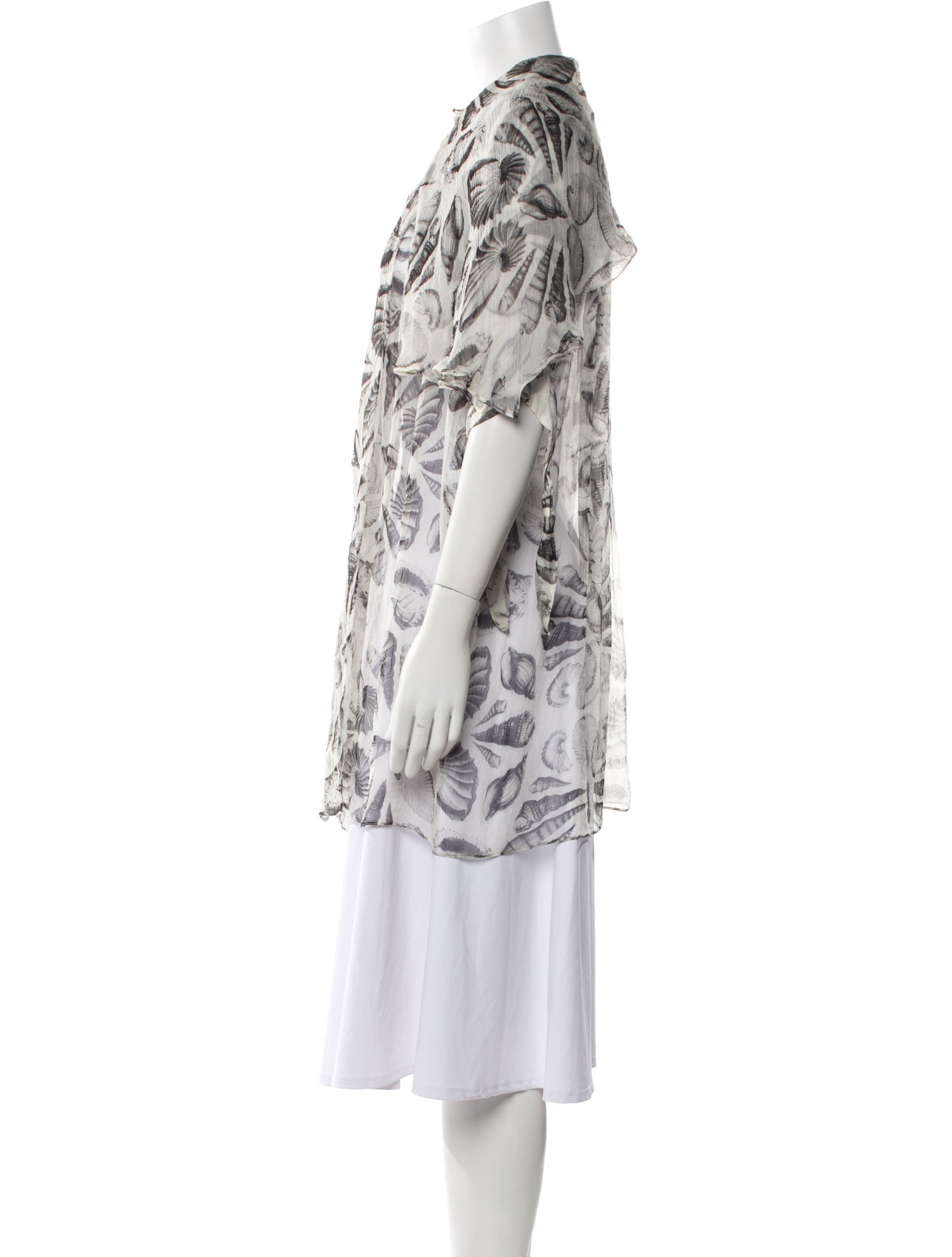 Alexander McQueen Silk Printed Tunic