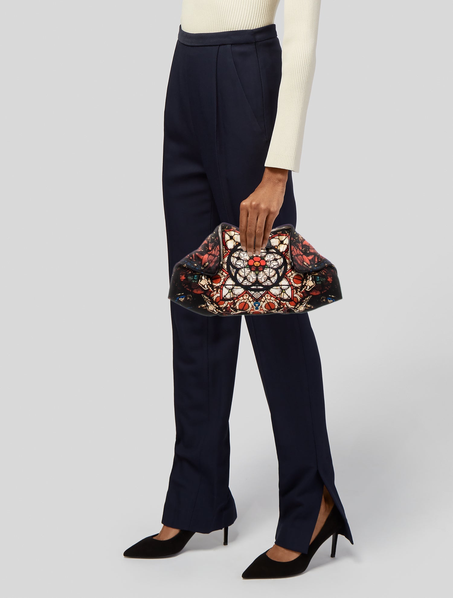 Alexander McQueen Satin Clutch