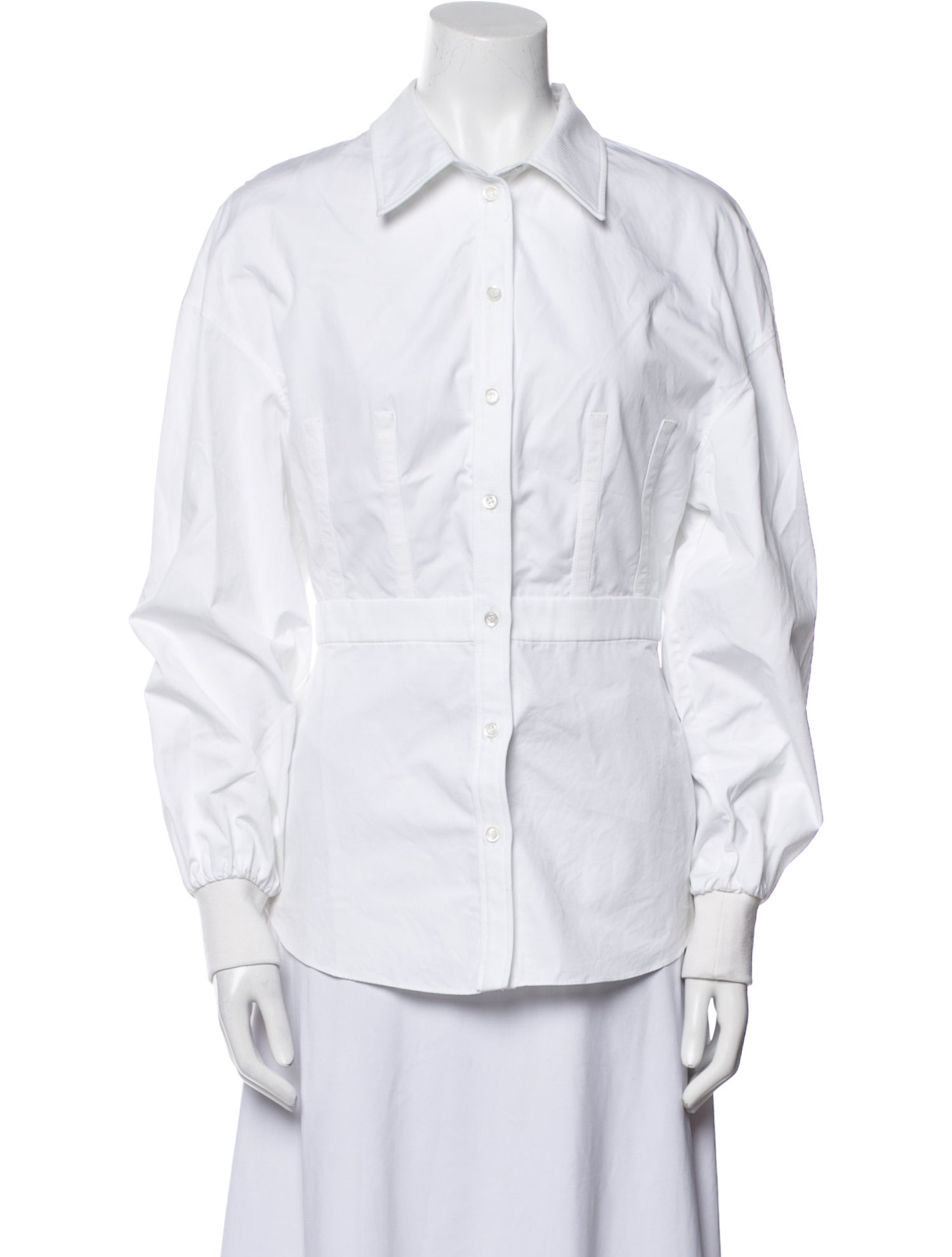 Alexander McQueen Long Sleeve Button-Up Top