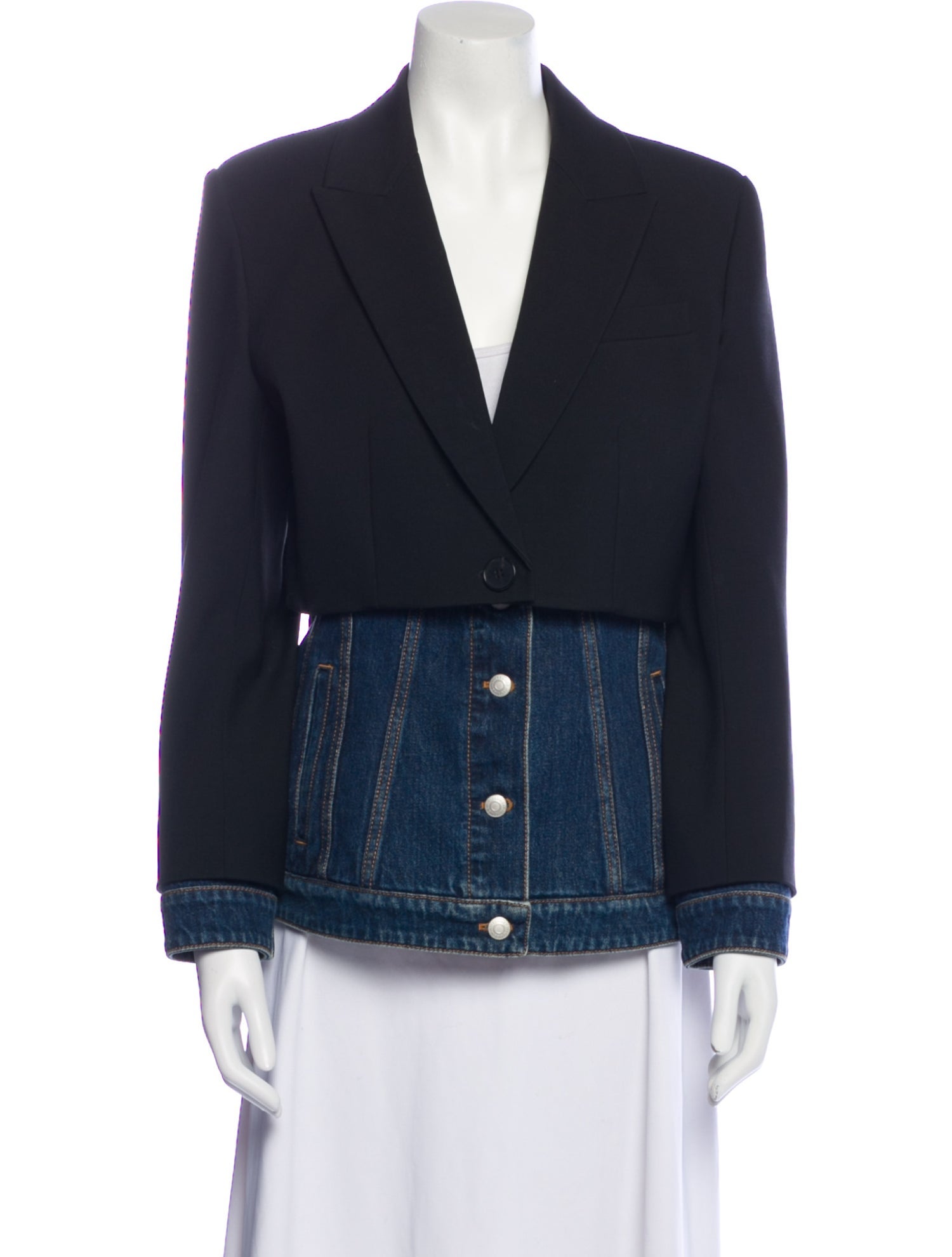 Alexander McQueen Wool Denim Jacket