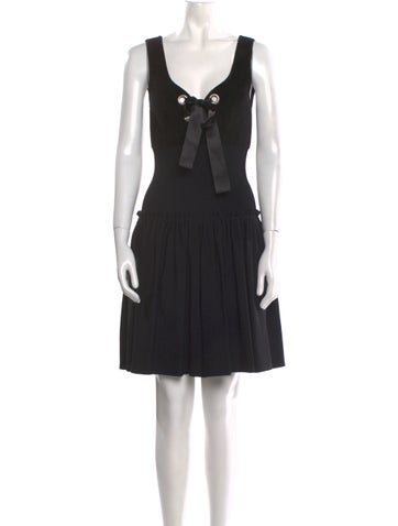 Alexander McQueen Dresses Square Neckline Mini Dress S
