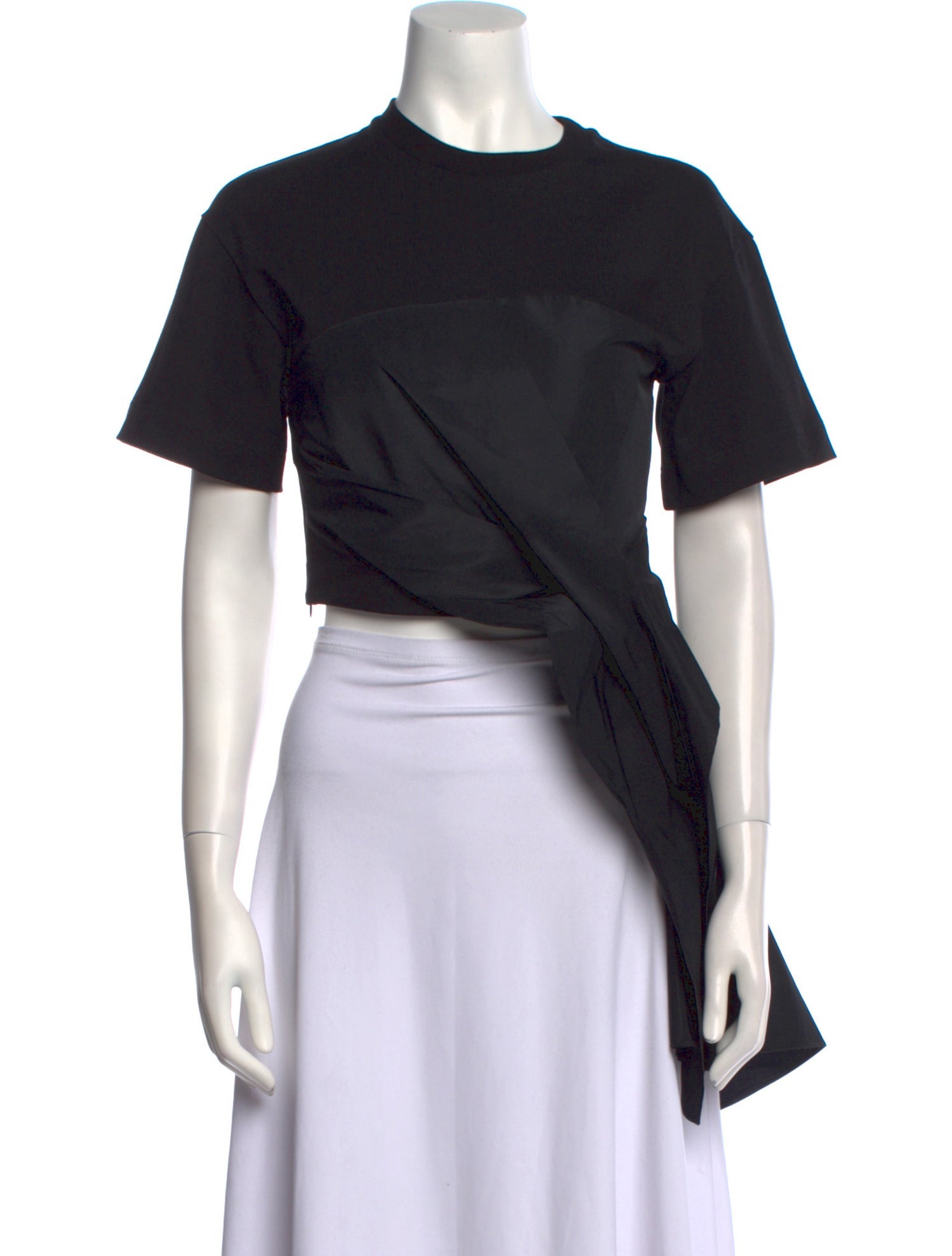 Alexander McQueen 2023 Crew Neck Crop Top