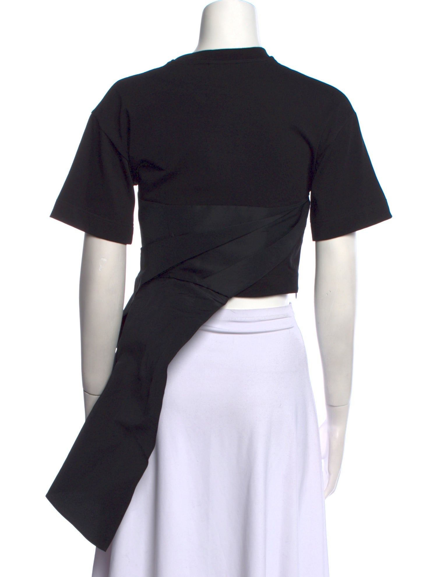 Alexander McQueen 2023 Crew Neck Crop Top