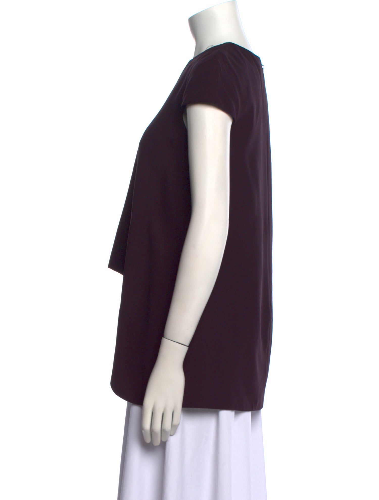 Alexander McQueen Crew Neck Short Sleeve Crop Top