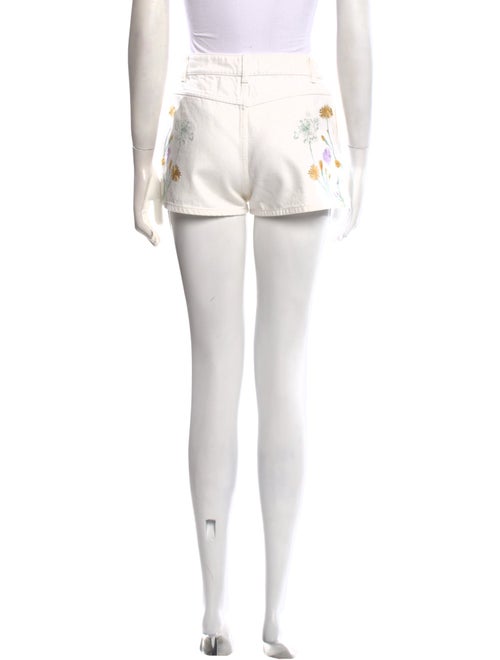 Alexander McQueen Floral Print Mini Shorts