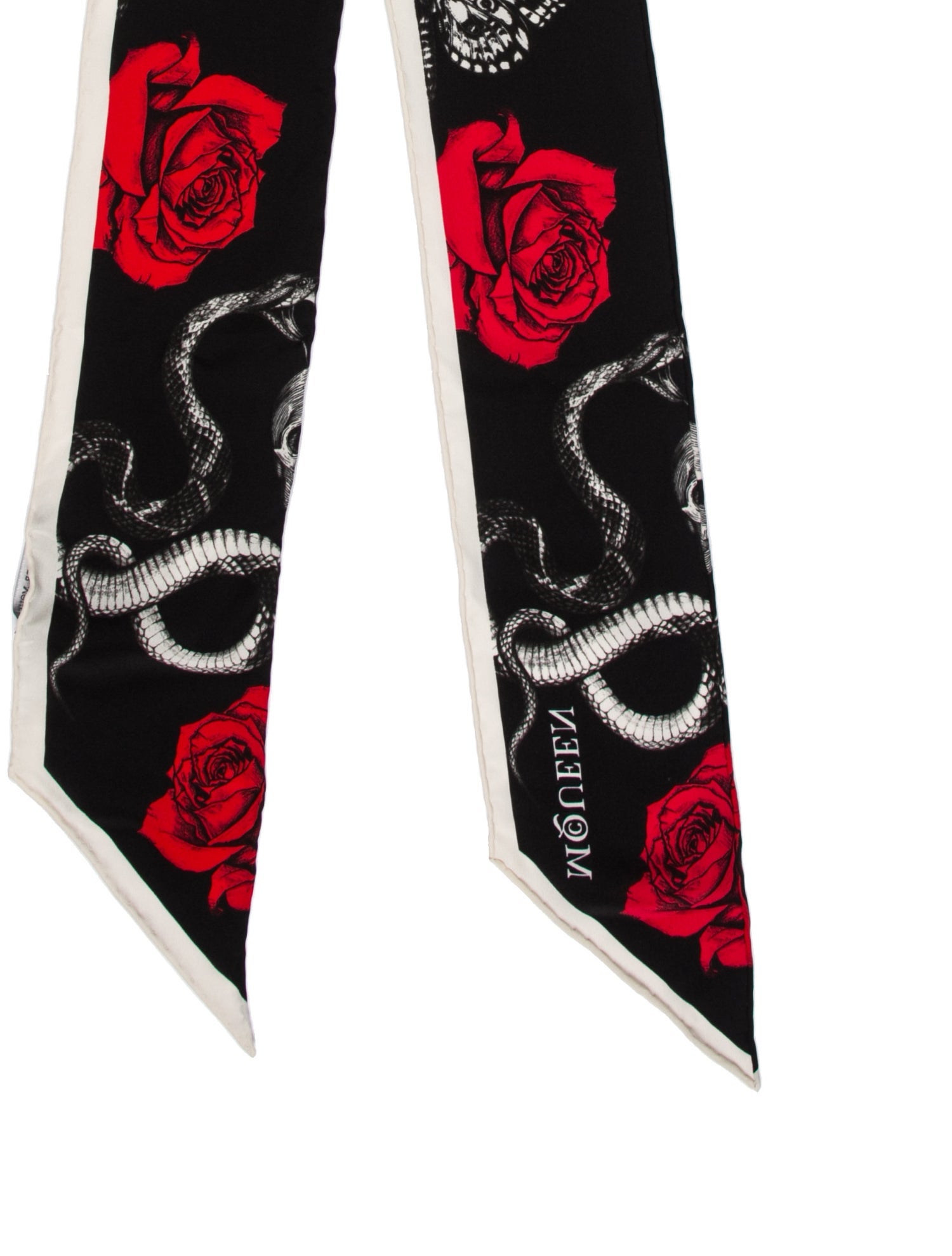 Alexander McQueen Silk Skull Scarf w/ Tags