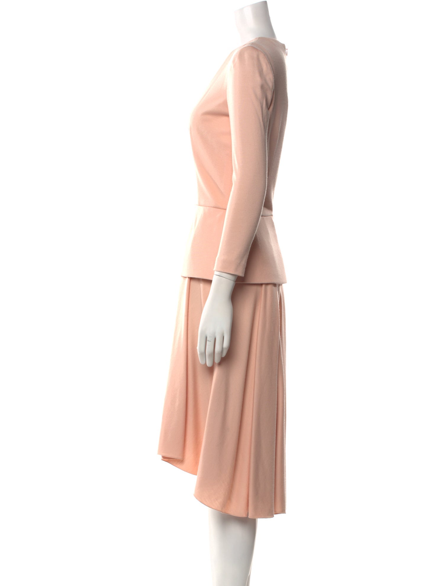 Alexander McQueen Virgin Wool Midi Length Dress