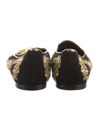 Alexander McQueen Suede Patterned Loafers