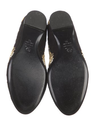 Alexander McQueen Suede Patterned Loafers