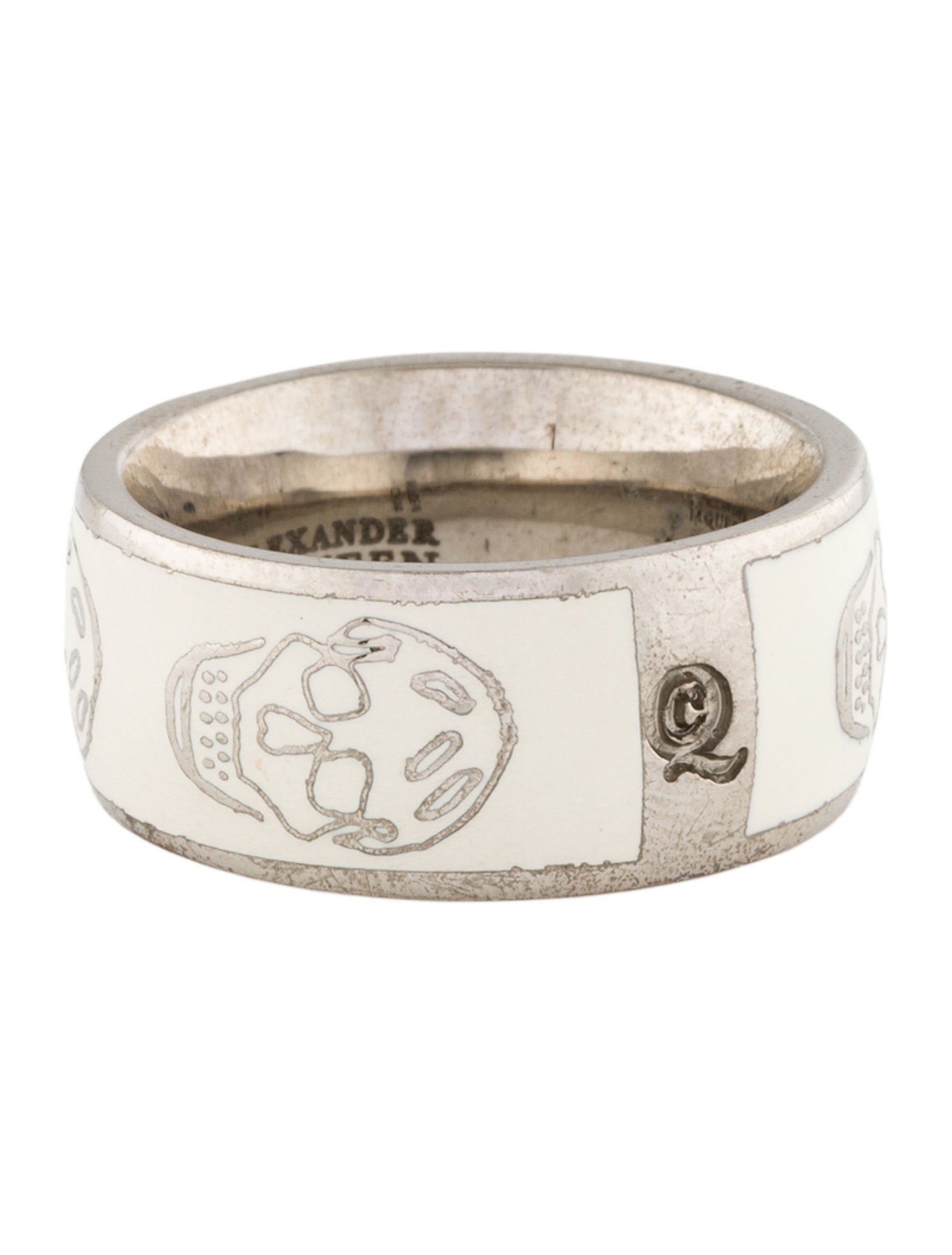 Alexander McQueen Enamel Skull Band