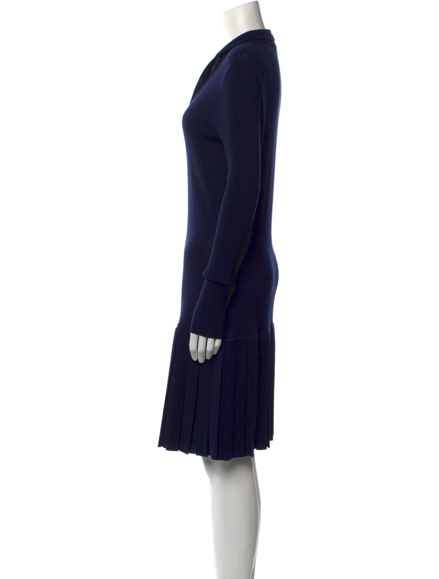 Alexander McQueen Wool Knee-Length Dress