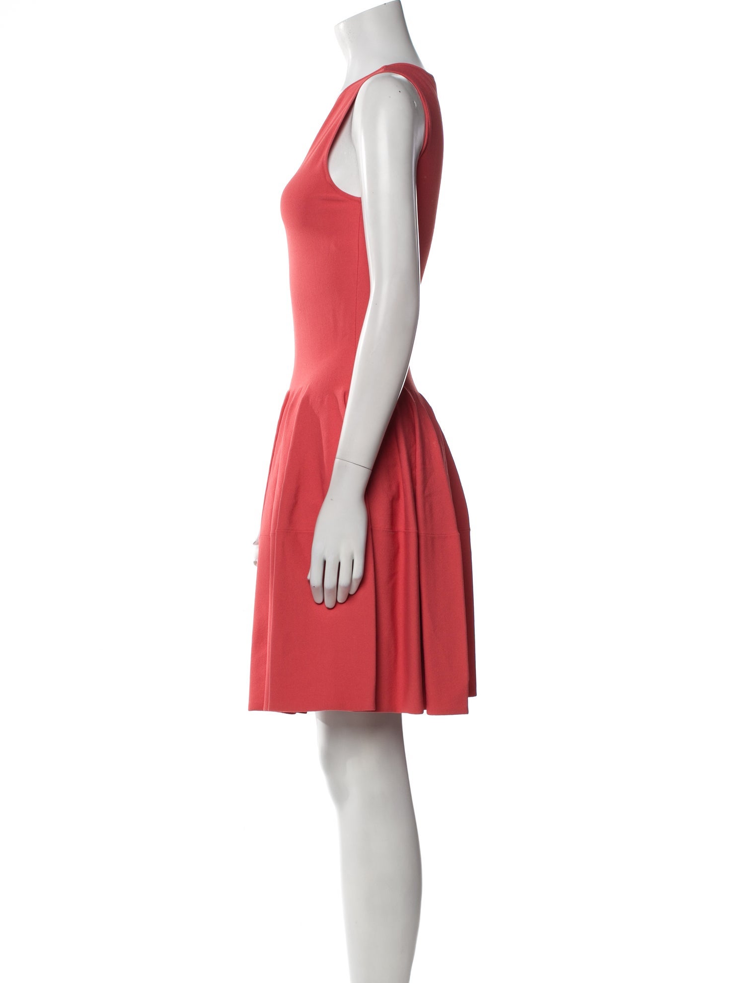 Alexander McQueen Crew Neck Mini Dress