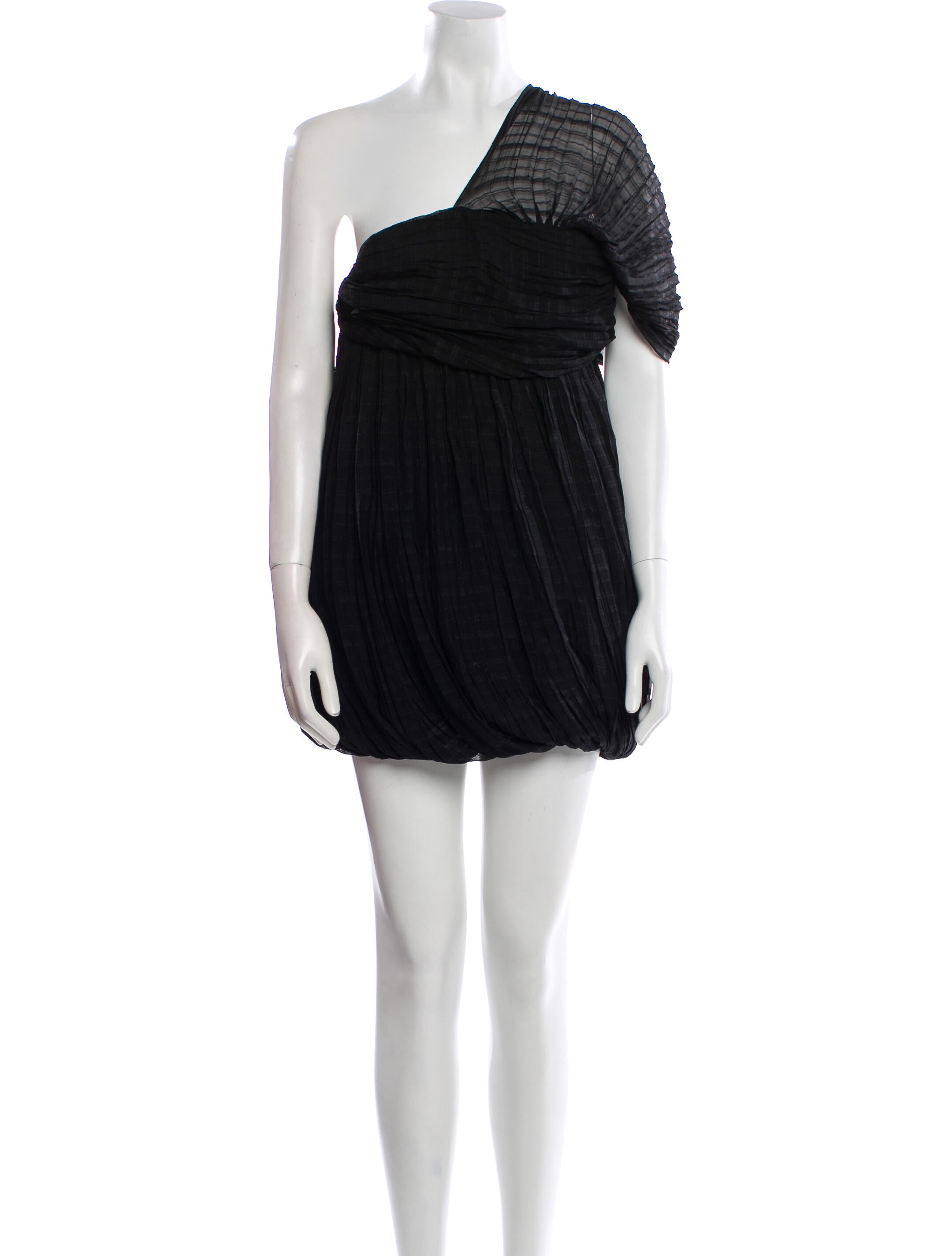 Alexander McQueen One-Shoulder Knee-Length Dress