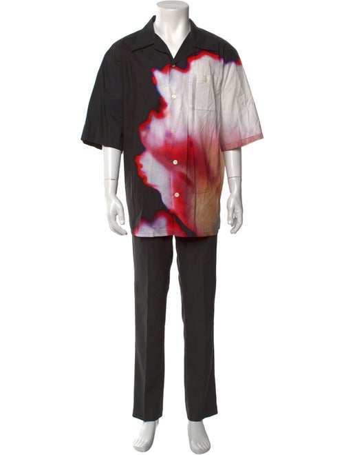 Alexander McQueen Graphic Print Short Sleeve Shirt