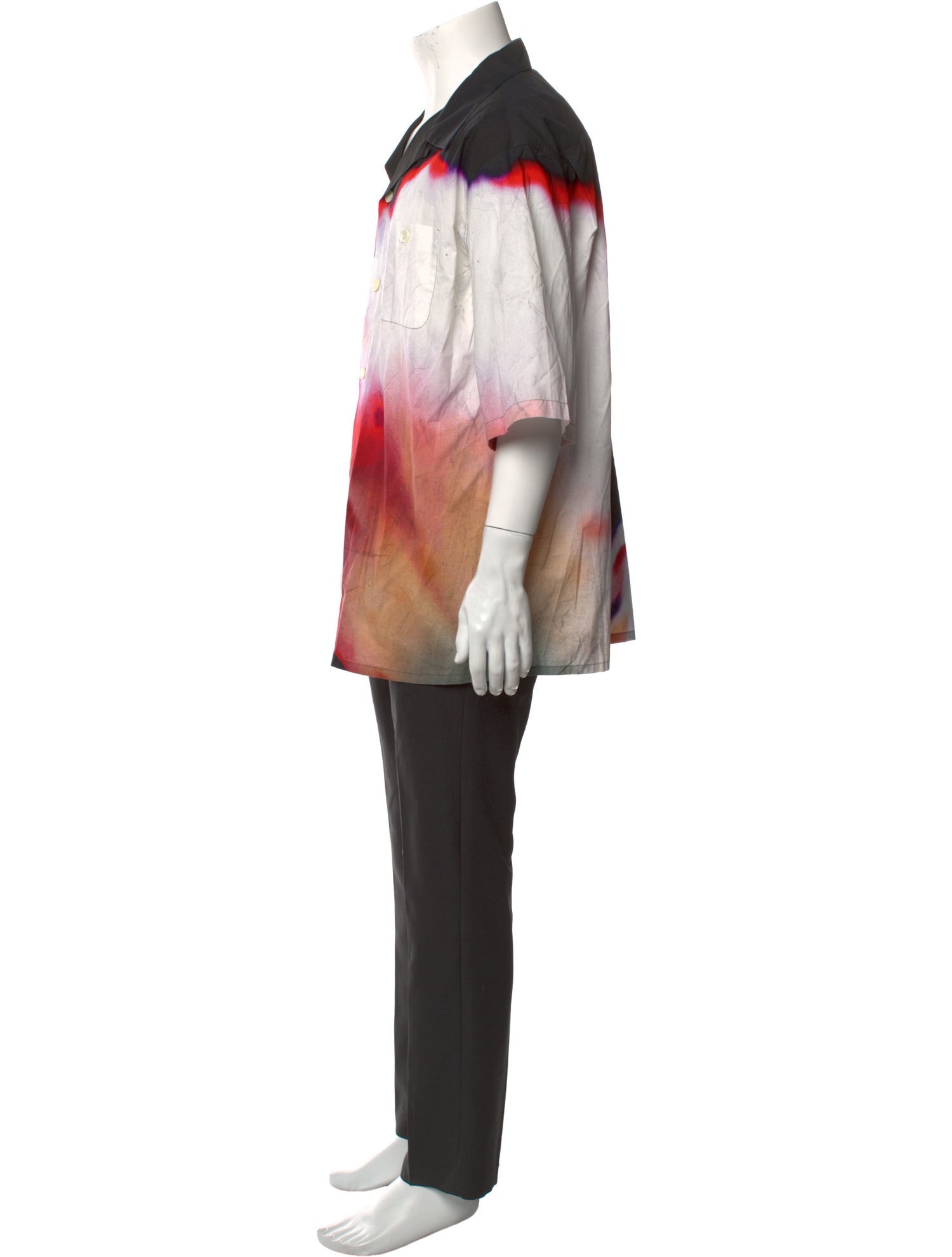 Alexander McQueen Graphic Print Short Sleeve Shirt