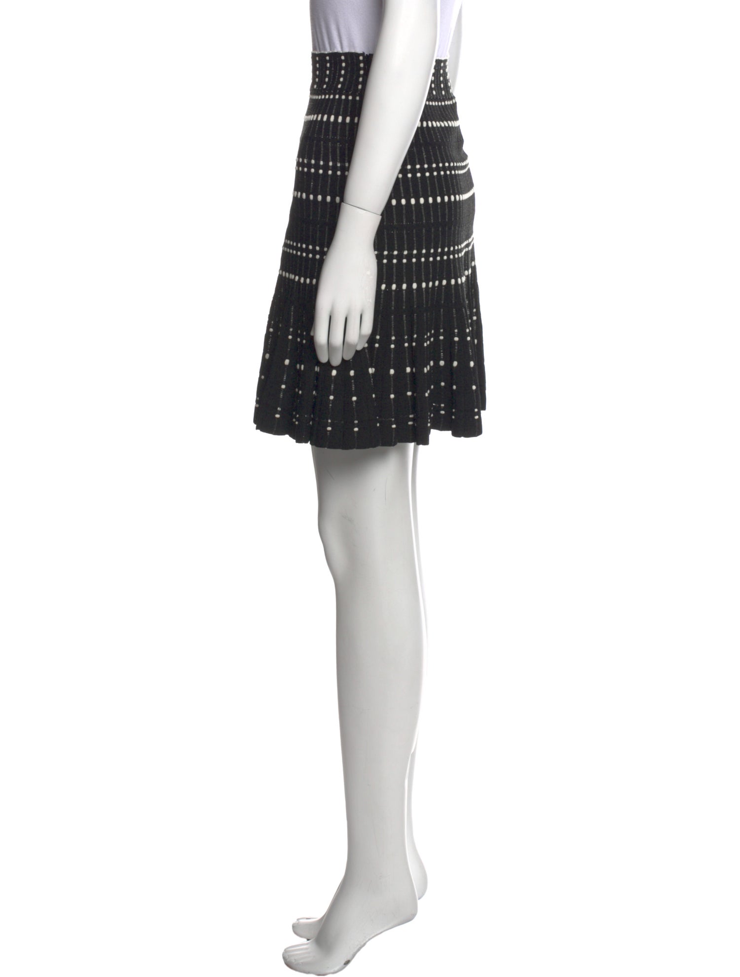 Alexander McQueen Polka Dot Print Mini Skirt w/ Tags