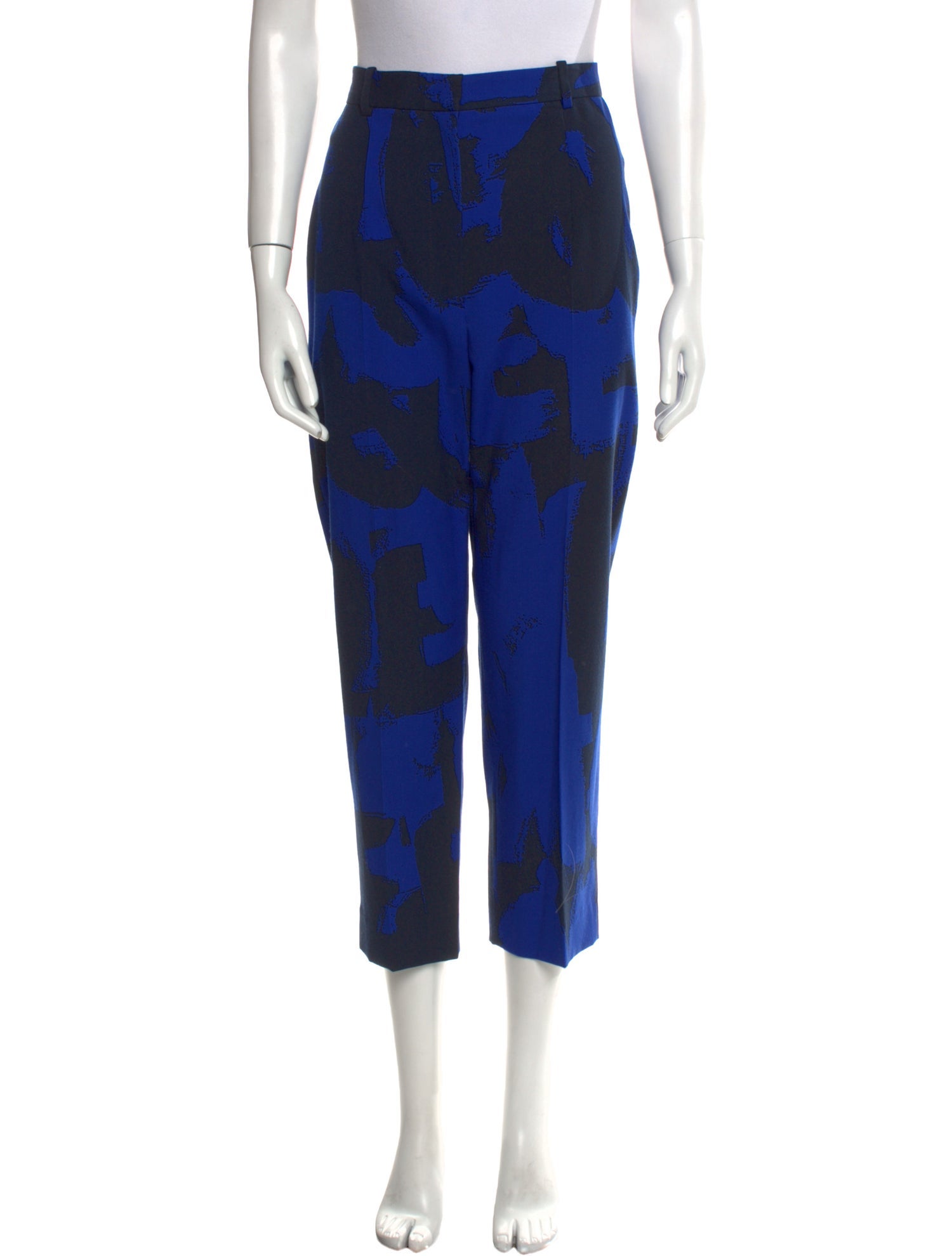 Alexander McQueen Wool Straight Leg Pants