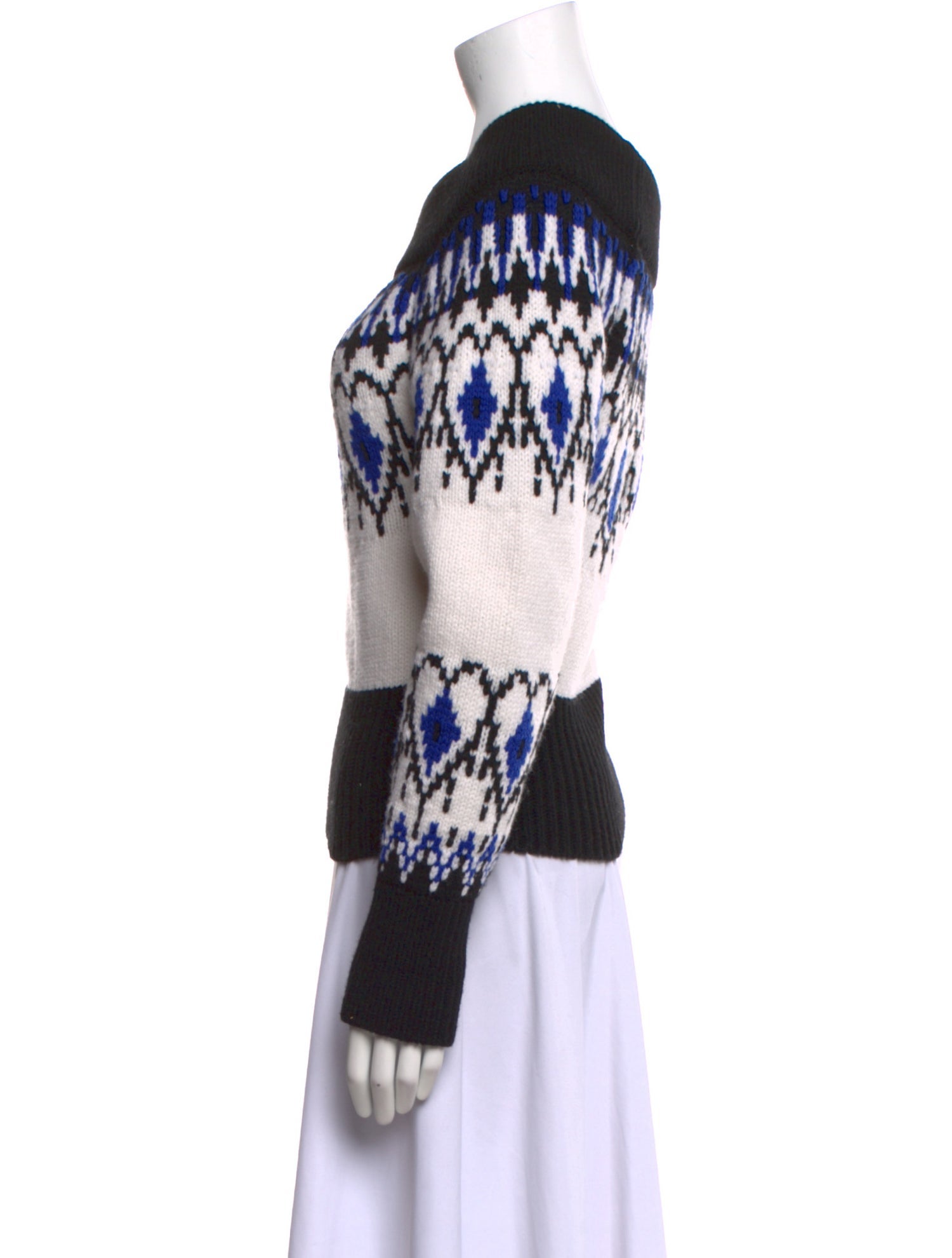 Alexander McQueen Wool Printed Sweater