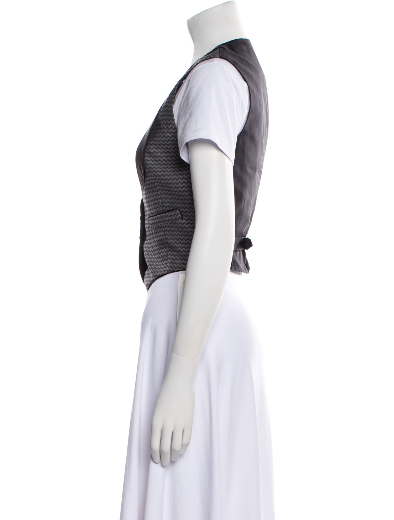 Alexander McQueen Colorblock Pattern Vest