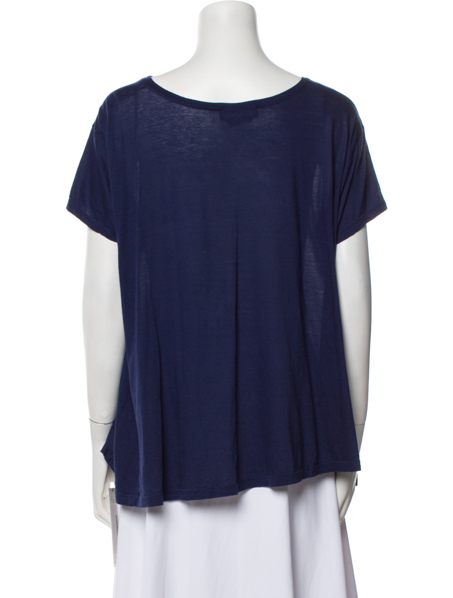 Alexander McQueen Bateau Neckline Short Sleeve T-Shirt