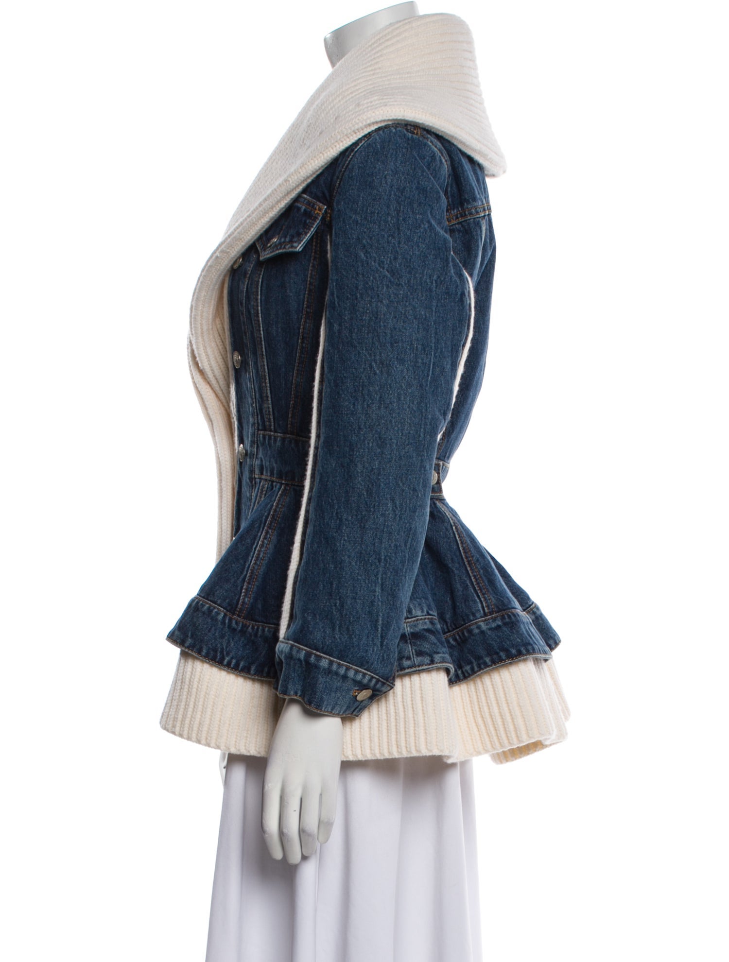 Alexander McQueen Printed Denim Jacket