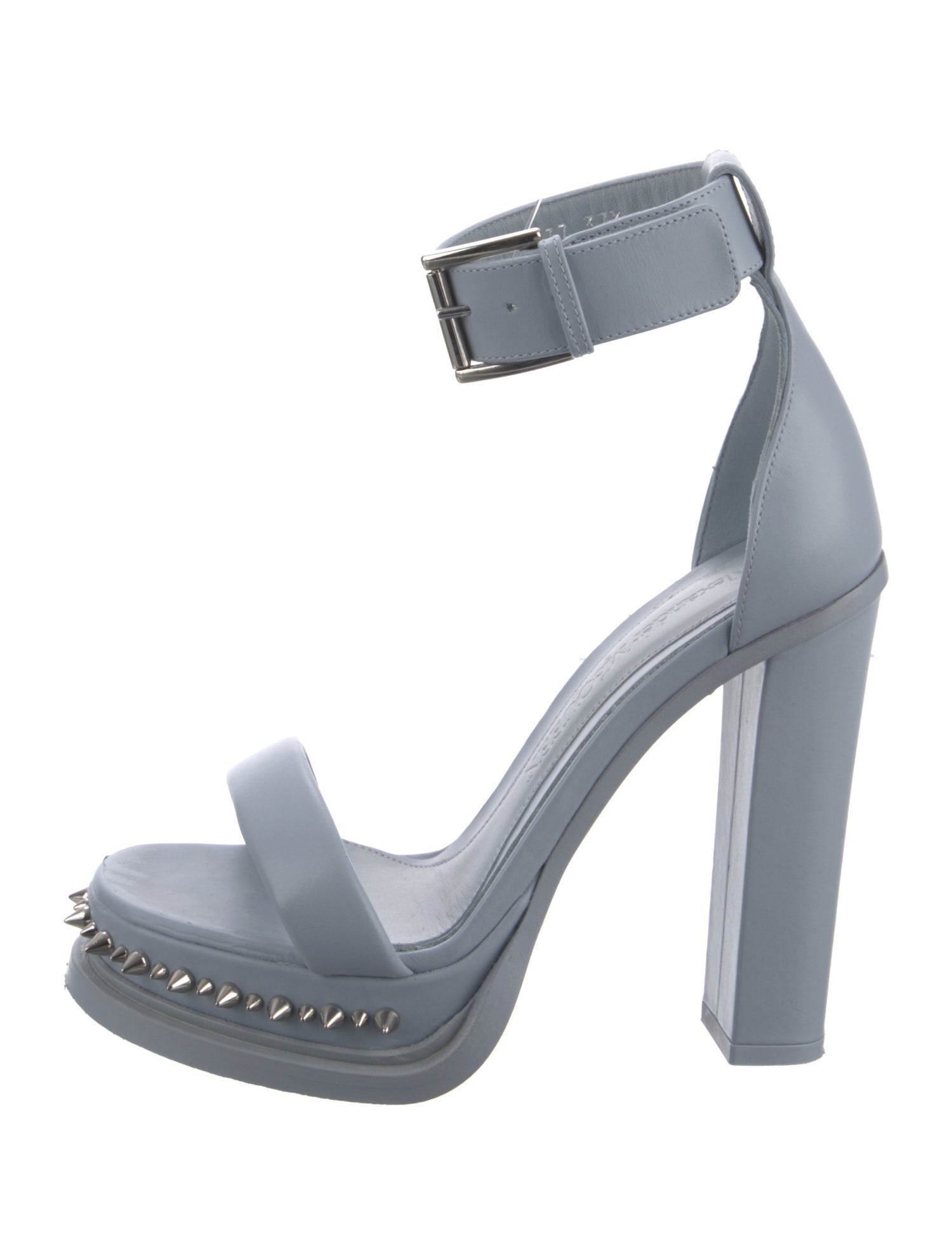 Alexander McQueen Leather Studded Accents Sandals