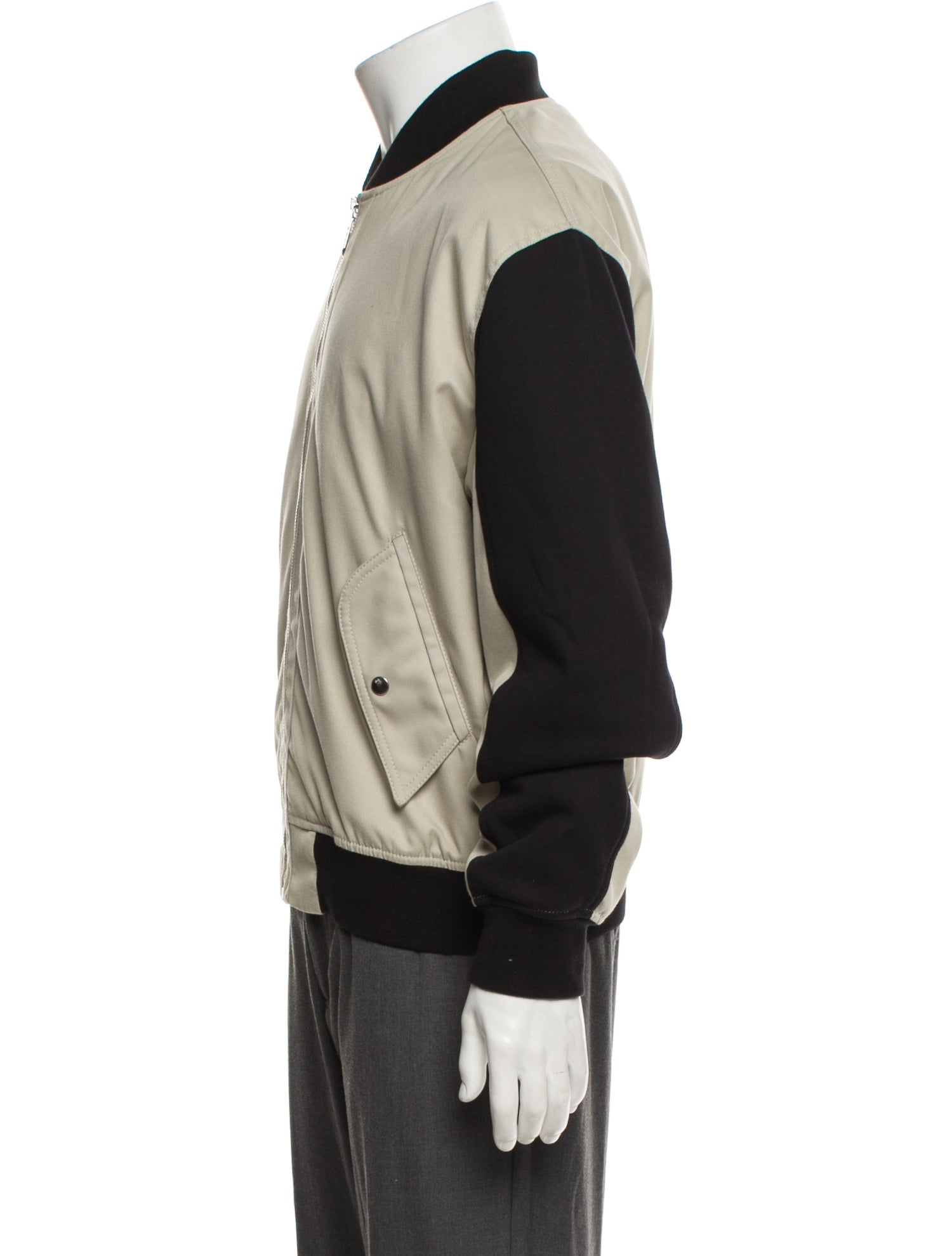 Alexander McQueen Colorblock Pattern Bomber Jacket