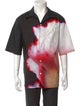 Alexander McQueen Graphic Print Three-Quarter Sleeve Shirt