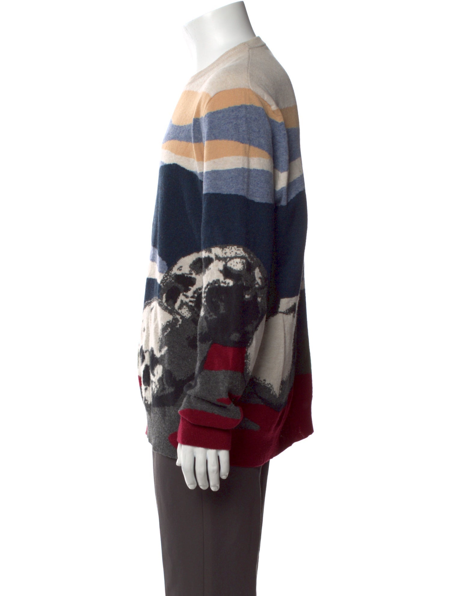 Alexander McQueen Wool Striped Pullover