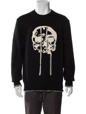 Alexander McQueen Wool Graphic Print Pullover