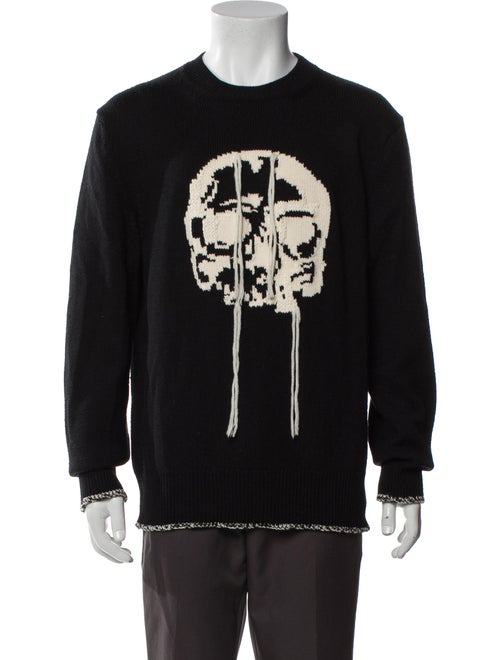 Alexander McQueen Wool Graphic Print Pullover