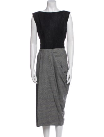 Alexander McQueen Virgin Wool Long Dress