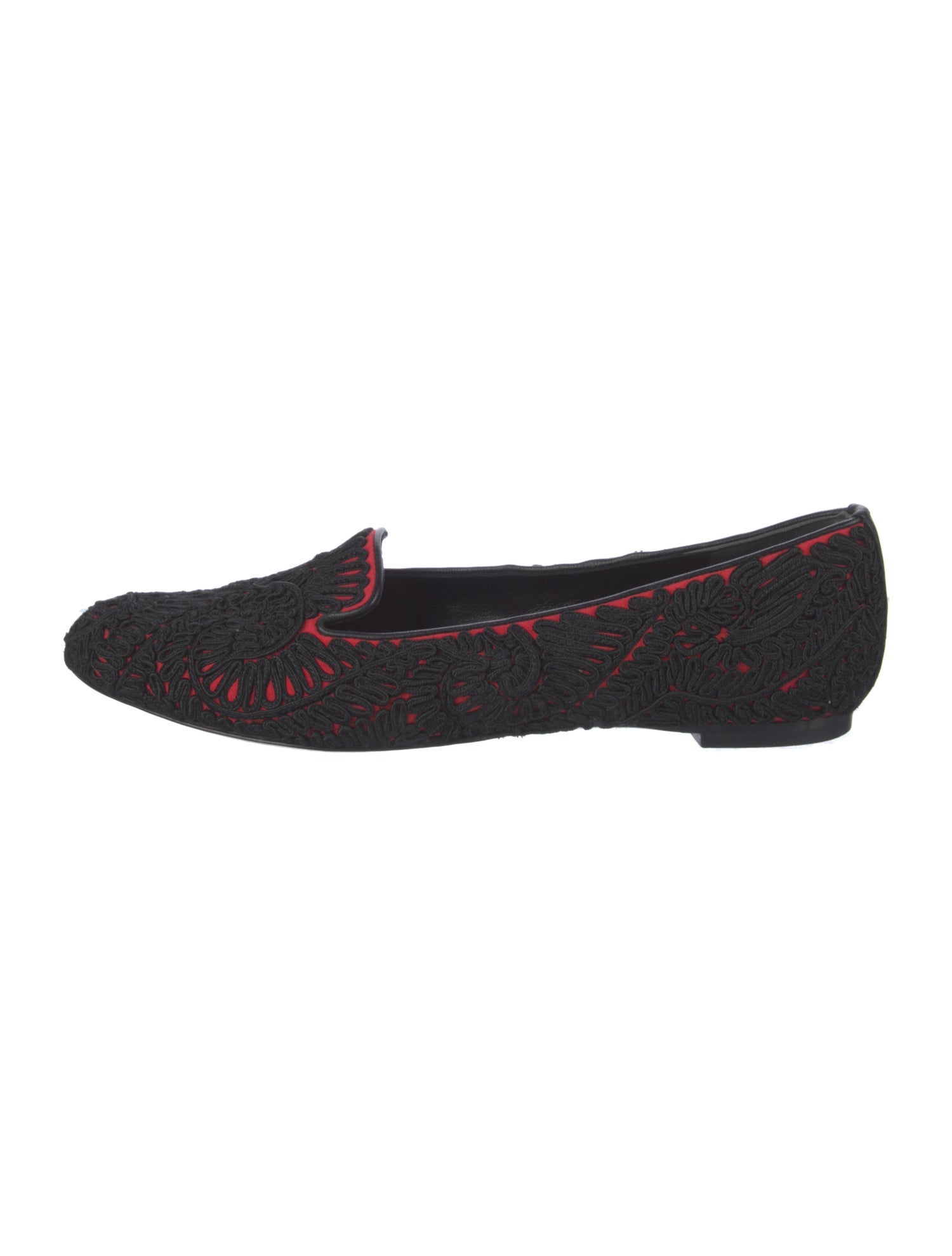 Alexander McQueen Leather Patterned Loafers