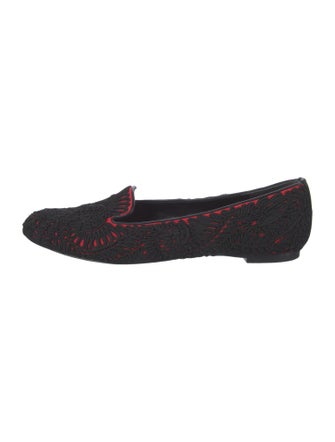 Alexander McQueen Leather Patterned Loafers