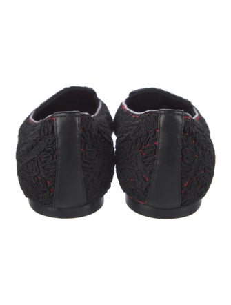 Alexander McQueen Leather Patterned Loafers