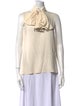 Alexander McQueen Silk Mock Neck Tunic