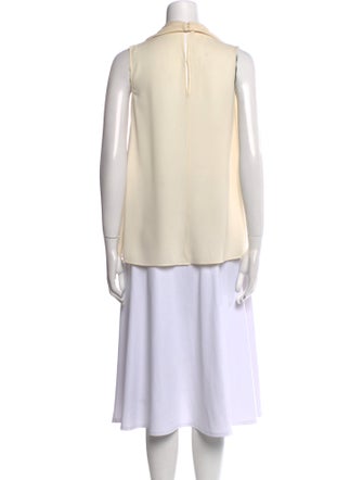 Alexander McQueen Silk Mock Neck Tunic