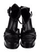 Alexander McQueen Leather Grosgrain Trim Sandals