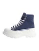 Alexander McQueen Canvas Colorblock Pattern Chunky Sneakers