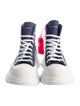 Alexander McQueen Canvas Colorblock Pattern Chunky Sneakers
